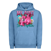 Pigment Pebble Blue Breast Cancer My Aunt İs A Fighter Urban Hoodie - Artiststas