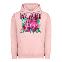 Pigment Salmon Breast Cancer My Aunt İs A Fighter Urban Hoodie - Artiststas