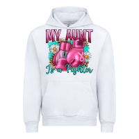 White Breast Cancer My Aunt İs A Fighter Urban Hoodie - Artiststas