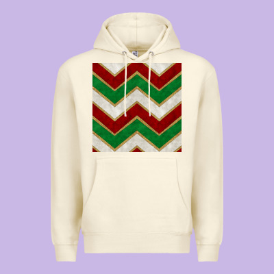 Christmas Stripes Seamless Pattern Premium Hoodie Designed By Bundleandbundleshop