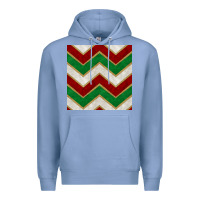 Colony Blue christmas stripes seamless pattern Premium Hoodie - BundleAndBundleShop