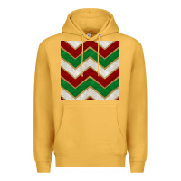 Mustard christmas stripes seamless pattern Premium Hoodie - BundleAndBundleShop