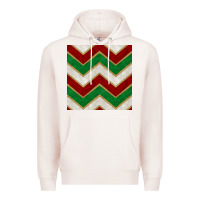 Pale Pink christmas stripes seamless pattern Premium Hoodie - BundleAndBundleShop
