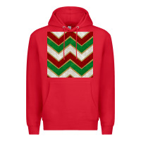Red christmas stripes seamless pattern Premium Hoodie - BundleAndBundleShop