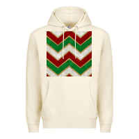 Sandshell christmas stripes seamless pattern Premium Hoodie - BundleAndBundleShop