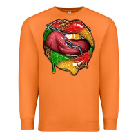 Carrot juneteenth day lips Premium Sweatshirt - texasbilliewilder