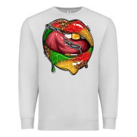 Dove Grey juneteenth day lips Premium Sweatshirt - texasbilliewilder