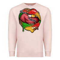 Pale Pink juneteenth day lips Premium Sweatshirt - texasbilliewilder