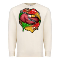 Sandshell juneteenth day lips Premium Sweatshirt - texasbilliewilder
