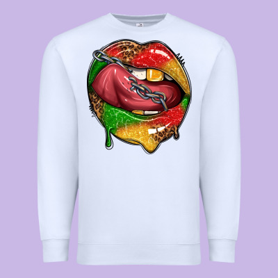Premium Sweatshirt juneteenth day lips