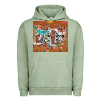 Pigment Oil Green happy easter cross Urban Hoodie - JahusDesignShop