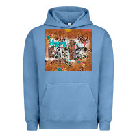 Pigment Pebble Blue happy easter cross Urban Hoodie - JahusDesignShop