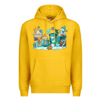 Lemon winter coffe cups Premium Hoodie - AdoDesignShop