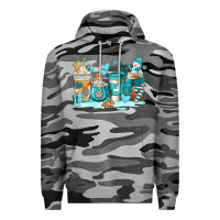 Slate Camo winter coffe cups Premium Hoodie - AdoDesignShop
