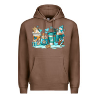 Chestnut winter coffe cups Premium Hoodie - AdoDesignShop