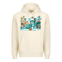 Tofu winter coffe cups Premium Hoodie - AdoDesignShop