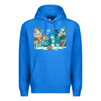True Royal winter coffe cups Premium Hoodie - AdoDesignShop