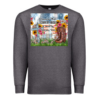 Charcoal Heather christian western american made country raised Premium Sweatshirt - Zillion Design Studio
