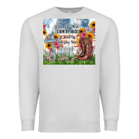 Dove Grey christian western american made country raised Premium Sweatshirt - Zillion Design Studio