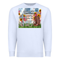 White christian western american made country raised Premium Sweatshirt - Zillion Design Studio