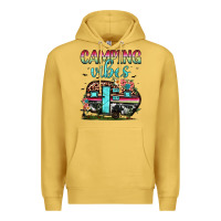 Antique Gold camping vibes Premium Hoodie - JahusDesignShop