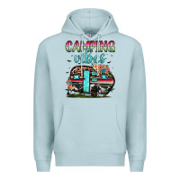 Blue Mist camping vibes Premium Hoodie - JahusDesignShop