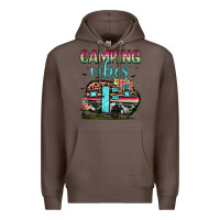 Coffee camping vibes Premium Hoodie - JahusDesignShop