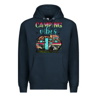 Navy camping vibes Premium Hoodie - JahusDesignShop