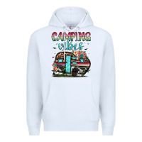 White camping vibes Premium Hoodie - JahusDesignShop