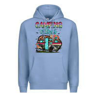 Colony Blue camping vibes Premium Hoodie - JahusDesignShop