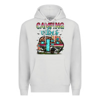 Dove Grey camping vibes Premium Hoodie - JahusDesignShop