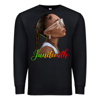 Black juneteenth black woman Premium Sweatshirt - texasbilliewilder