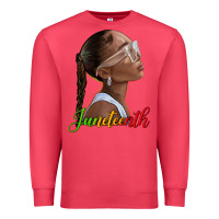 Cardinal juneteenth black woman Premium Sweatshirt - texasbilliewilder