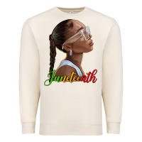 Sandshell juneteenth black woman Premium Sweatshirt - texasbilliewilder