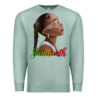 Seafoam juneteenth black woman Premium Sweatshirt - texasbilliewilder
