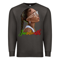 Smoke juneteenth black woman Premium Sweatshirt - texasbilliewilder