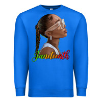 True Royal juneteenth black woman Premium Sweatshirt - texasbilliewilder