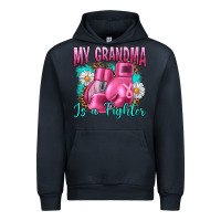 Navy Breast Cancer My Grandma Is A Fighter Urban Hoodie - Artiststas