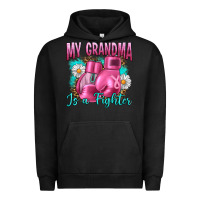 Pigment Black Breast Cancer My Grandma Is A Fighter Urban Hoodie - Artiststas