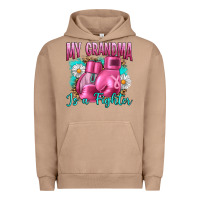 Pigment Burro Breast Cancer My Grandma Is A Fighter Urban Hoodie - Artiststas