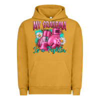 Pigment Peanut Butter Breast Cancer My Grandma Is A Fighter Urban Hoodie - Artiststas