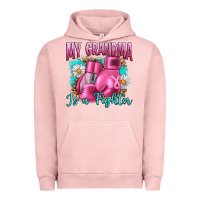 Pigment Salmon Breast Cancer My Grandma Is A Fighter Urban Hoodie - Artiststas
