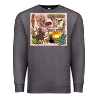Charcoal Heather wild west western Premium Sweatshirt - Zillion Design Studio