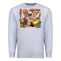Heather Grey wild west western Premium Sweatshirt - Zillion Design Studio