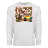 Oatmeal Heather wild west western Premium Sweatshirt - Zillion Design Studio