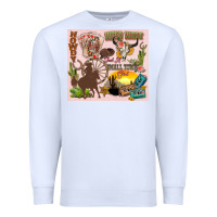 White wild west western Premium Sweatshirt - Zillion Design Studio
