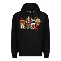 Black religious coffee cups Premium Hoodie - AdoDesignShop