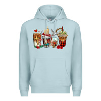 Blue Mist religious coffee cups Premium Hoodie - AdoDesignShop