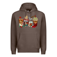 Coffee religious coffee cups Premium Hoodie - AdoDesignShop