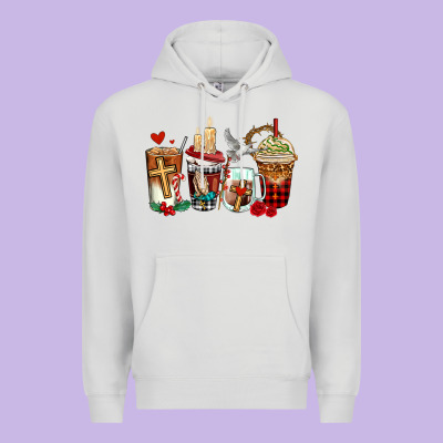 Religious Coffee Cups Premium Hoodie Designed By Adodesignshop